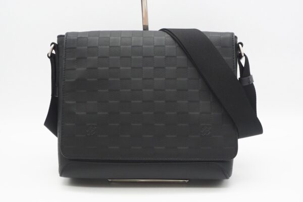 imgrc0094647463 Louis Vuitton Damier Infini District PM Shoulder Bag Black