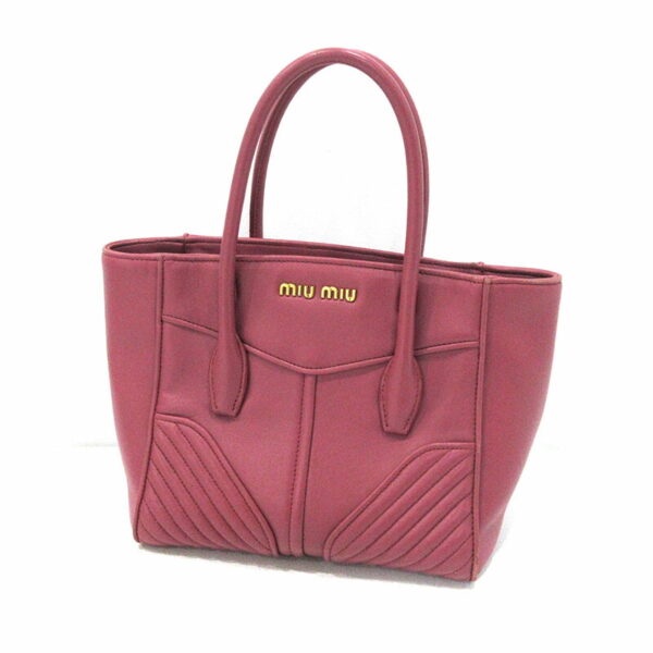 imgrc0094701467 Miu Miu Nappa Biker 2WAY Leather Handbag Pink