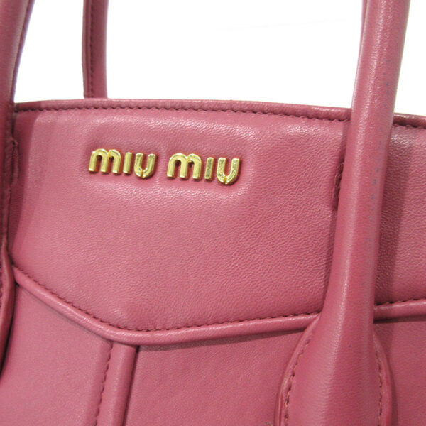 imgrc0094701475 Miu Miu Nappa Biker 2WAY Leather Handbag Pink