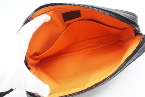 imgrc0094795124 Louis Vuitton Taurillon Alpha Messenger Bag Black Gray Orange