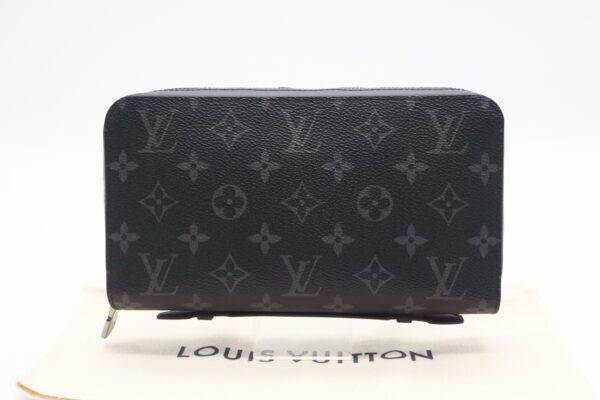 imgrc0094960929 Louis Vuitton Monogram Eclipse Zippy XL Travel Case Black Gray