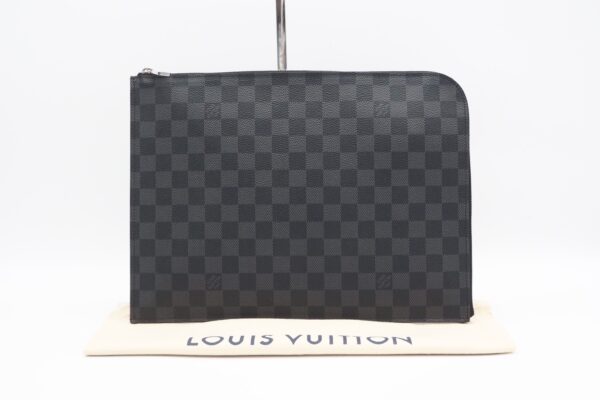 imgrc0094961062 Louis Vuitton Graphite Pochette Joule GM L Shaped Clutch Bag