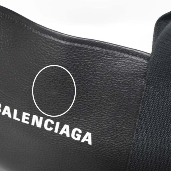 imgrc0095038031 Balenciaga Blue Cabas S Bag Canvas Black