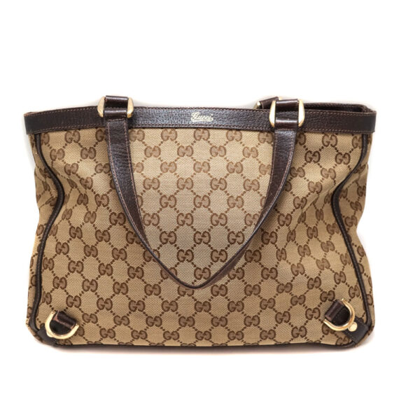 imgrc0095326090 Gucci Tote Bag Canvas Brown