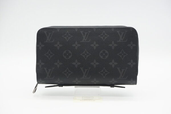 imgrc0095356989 Louis Vuitton Monogram Eclipse Zippy XL Travel Case Black Gray