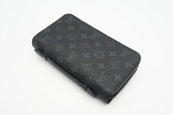 imgrc0095356992 Louis Vuitton Monogram Eclipse Zippy XL Travel Case Black Gray