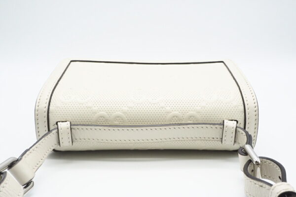 imgrc0095415811 Gucci GG Embossed Messenger Bag Cream White