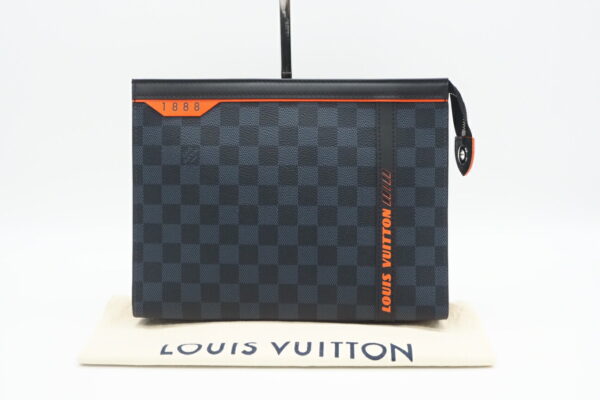 imgrc0095415851 Louis Vuitton Damier Cobalt LV Lace Pochette Voyage Clutch Bag