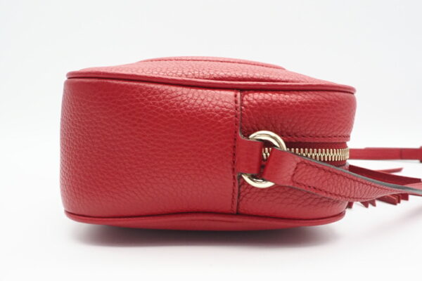 imgrc0095530948 Gucci Soho Small Disco Leather Shoulder Bag Red