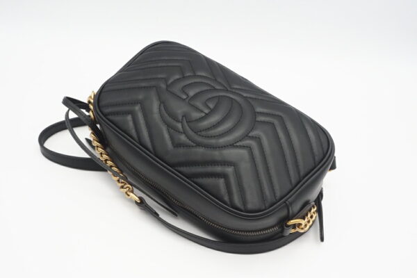 imgrc0095692878 Gucci GG Marmont Quilted Small Shoulder Bag Black