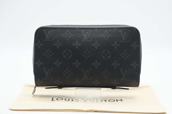 imgrc0095694447 Louis Vuitton Monogram Eclipse Zippy XL Travel Case Black Gray