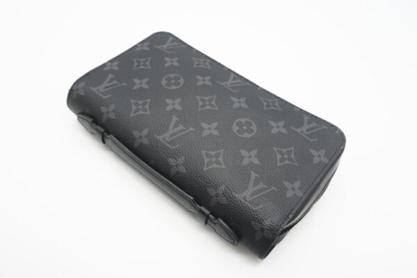 imgrc0095694450 Louis Vuitton Monogram Eclipse Zippy XL Travel Case Black Gray