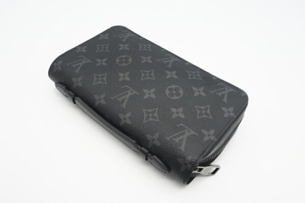 imgrc0095694451 Louis Vuitton Monogram Eclipse Zippy XL Travel Case Black Gray