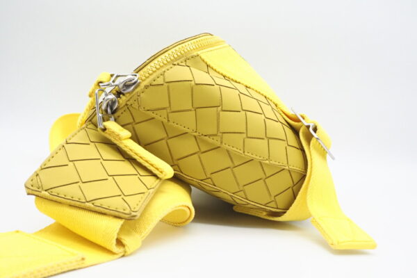 imgrc0095761248 Bottega Veneta Rubber Mirabell Body Bag Yellow