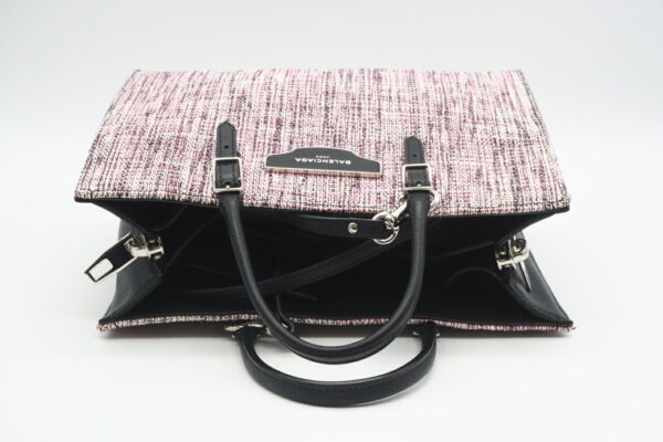 imgrc0095817028 Balenciaga Tweed 2way Tote Bag Pink Black