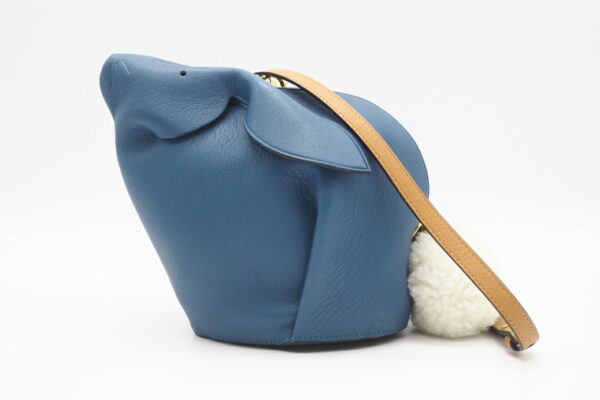 imgrc0095921334 Loewe Bunny Leather Mini Bag Blue Brown