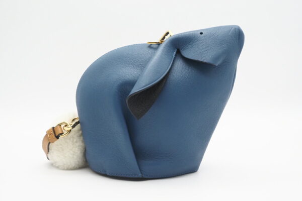 imgrc0095921335 Loewe Bunny Leather Mini Bag Blue Brown