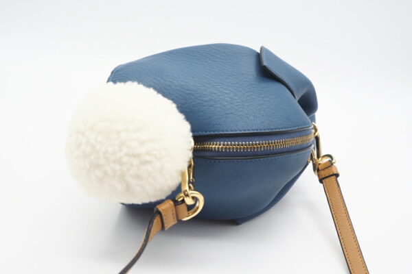 imgrc0095921339 Loewe Bunny Leather Mini Bag Blue Brown