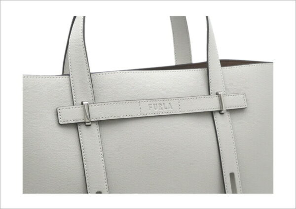 imgrc0096187937 Furla Giove Tote Bag Leather Gray