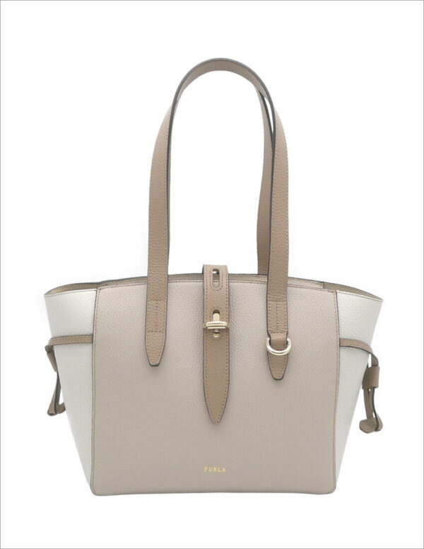 imgrc0096404694 Furla Net Tote Bag Beige Off White