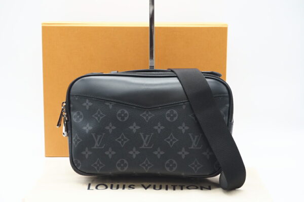 imgrc0097932167 Louis Vuitton Monogram Eclipse Bum Bag Black Gray