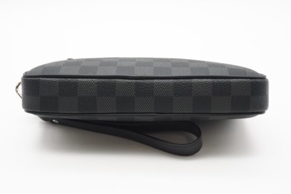 imgrc0097934577 Louis Vuitton Damier Graphite Alpha Clutch Bag Black Gray