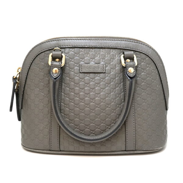 imgrc0098010234 Gucci 2WAY Handbag Micro Guccisima Leather Gray