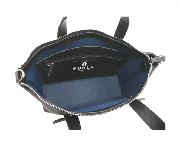 imgrc0098060603 Furla Giove Tote Bag Leather Black Blue