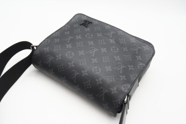 imgrc0098216489 Louis Vuitton Monogram Eclipse District PM Shoulder Bag Black Gray