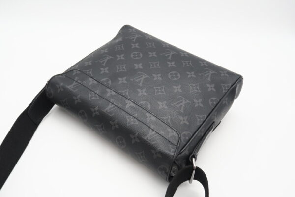 imgrc0098216490 Louis Vuitton Monogram Eclipse District PM Shoulder Bag Black Gray