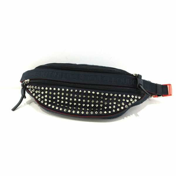 imgrc0098366390 Christian Louboutin Spike Stud Leather Body Belt Bag Navy