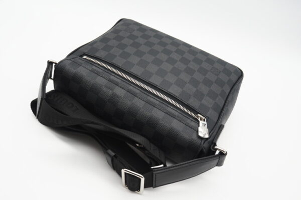 imgrc0098632164 Louis Vuitton Damier Graphite District PM Shoulder Bag Black Gray