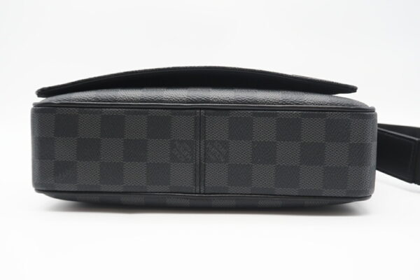 imgrc0098632167 Louis Vuitton Damier Graphite District PM Shoulder Bag Black Gray