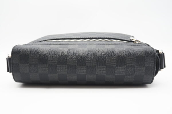 imgrc0098632168 Louis Vuitton Damier Graphite District PM Shoulder Bag Black Gray