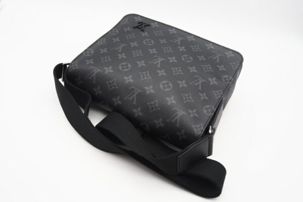 imgrc0098632175 Louis Vuitton Monogram Eclipse District PM Shoulder Bag Black Gray