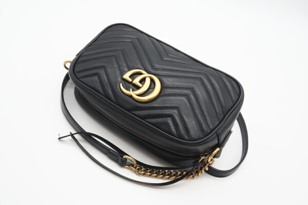 imgrc0098632836 Gucci GG Marmont Quilted Small Shoulder Bag Black