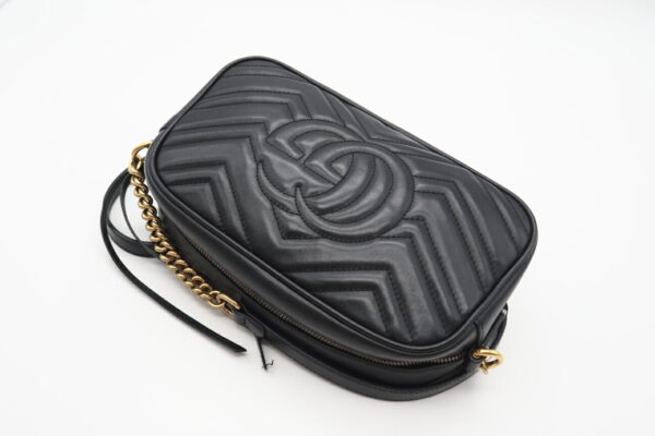 imgrc0098632837 Gucci GG Marmont Quilted Small Shoulder Bag Black