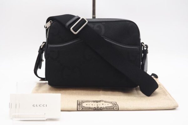 imgrc0098635741 Gucci Jumbo GG Messenger Bag Black