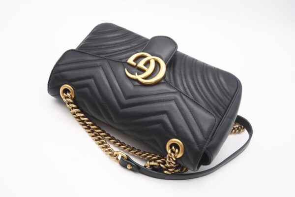 imgrc0098635788 Gucci GG Marmont Quilted Small Shoulder Bag Black