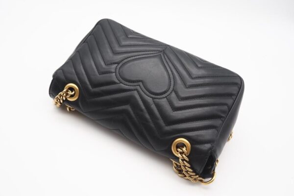 imgrc0098635800 Gucci GG Marmont Quilted Small Shoulder Bag Black