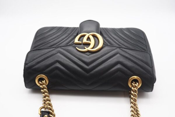 imgrc0098635844 Gucci GG Marmont Quilted Small Shoulder Bag Black