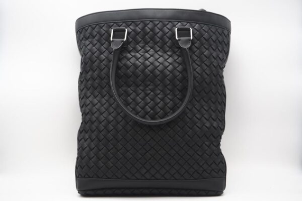 imgrc0098636087 Bottega Veneta Intrecciato Leather 2way Bag Black