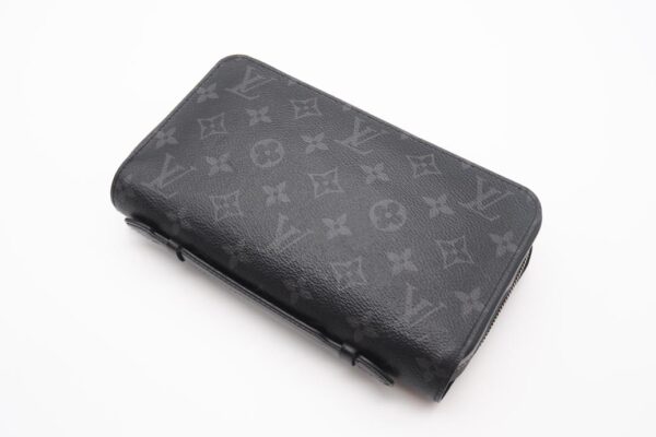 imgrc0098636721 Louis Vuitton Monogram Eclipse Zippy XL Travel Case Black Gray