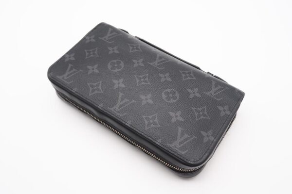 imgrc0098636736 Louis Vuitton Monogram Eclipse Zippy XL Travel Case Black Gray