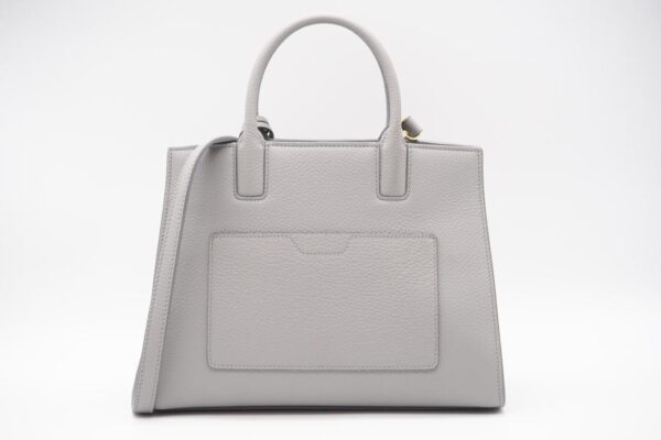 imgrc0098636899 Burberry TB Logo Grainy Leather 2way Bag Gray