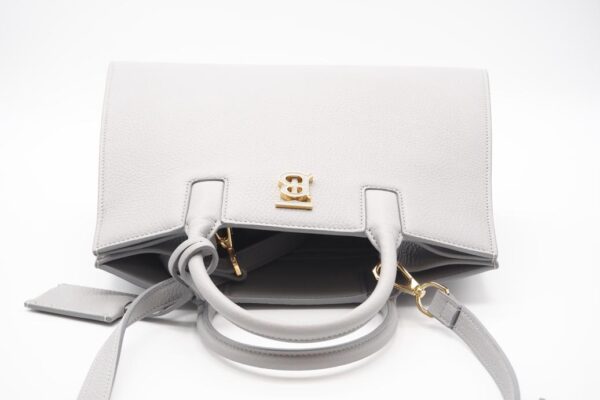 imgrc0098636966 Burberry TB Grainy Leather 2way Bag Gray