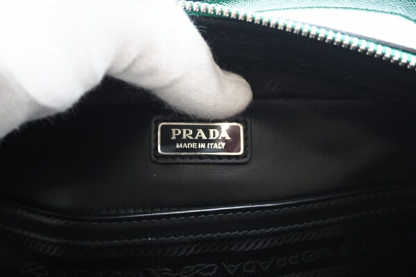 imgrc0098669795 Prada Saffiano Leather 2way Bag Green