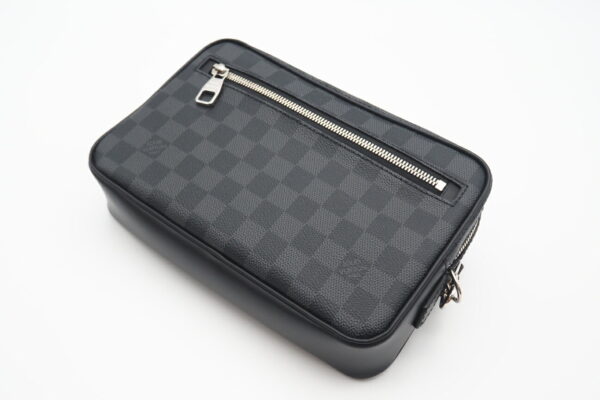 imgrc0098893359 Louis Vuitton Damier Graphite Pochette Kasai Bag Black Gray