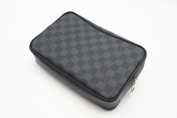 imgrc0098893360 Louis Vuitton Damier Graphite Pochette Kasai Bag Black Gray