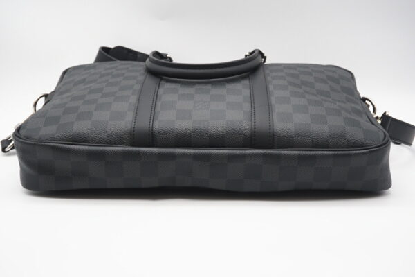 imgrc0098893398 Louis Vuitton Damier Graphite Porte Voyage Briefcase Black